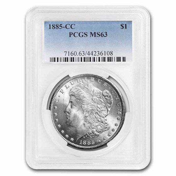 1885-CC Morgan Dollar MS-63 PCGS 1885-CC Morgan Dollar MS-63 PCGS
